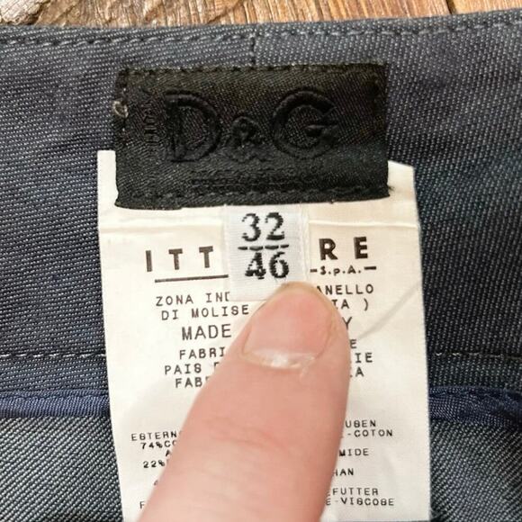 Dolce & Gabbana Navy Capri Trousers Size 32/46 (12 US) - Picture 3 of 5